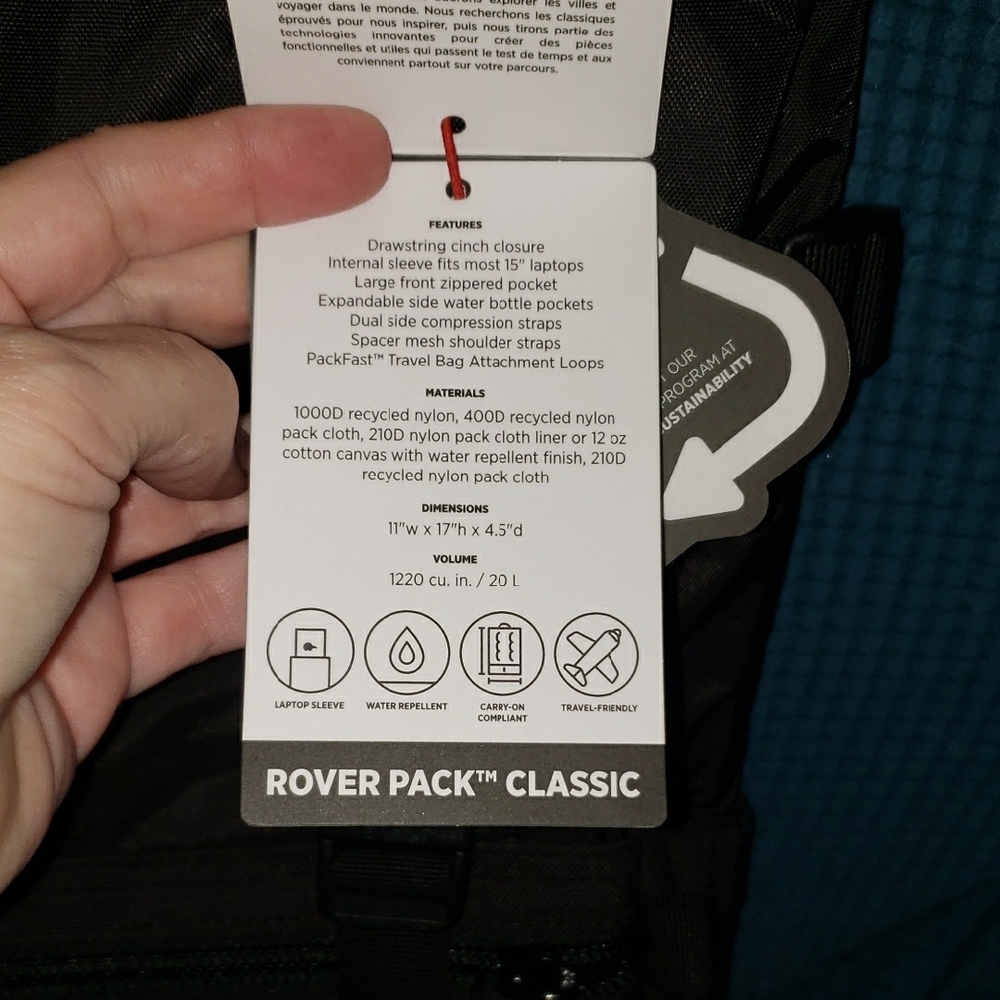 Topo Designs Black Rover Pack - Picture 4 of 10